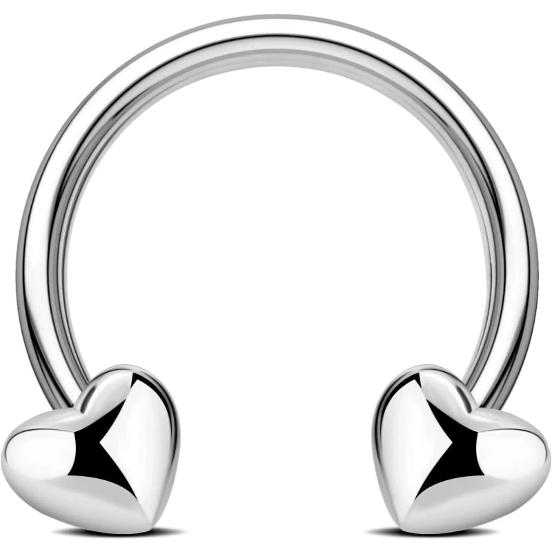 16G Heart Septum Ring & Cartilage Hoop – Piercing Jewelry