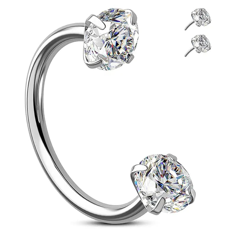 20G Stainless Horseshoe Nose Ring