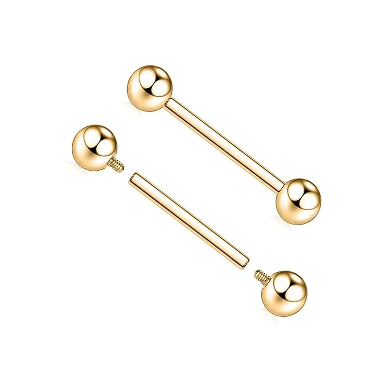 G23 Titanium Nipple Barbells Jewelry