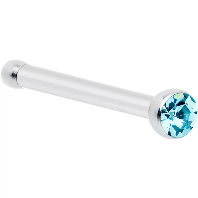 Aqua Glow Micro Nose Stud
