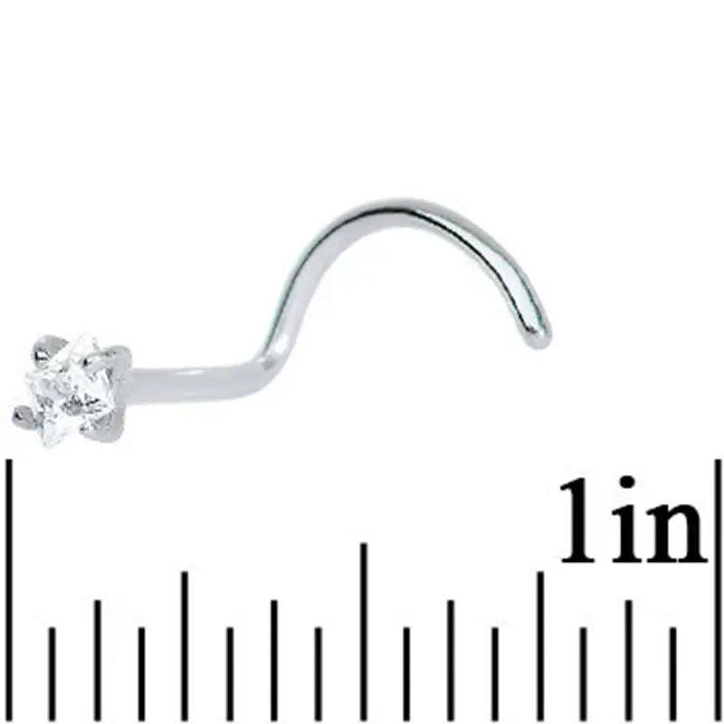 20G Radiant CZ Nose Screw