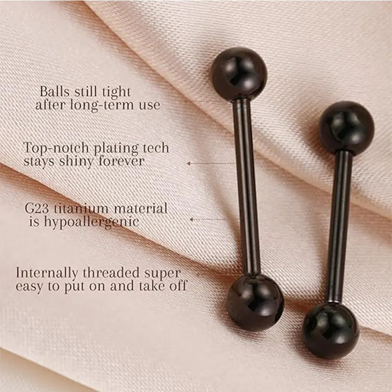 G23 Titanium Nipple Barbells Jewelry