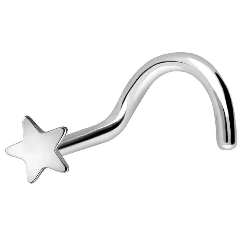 Spiral Star Nose Stud