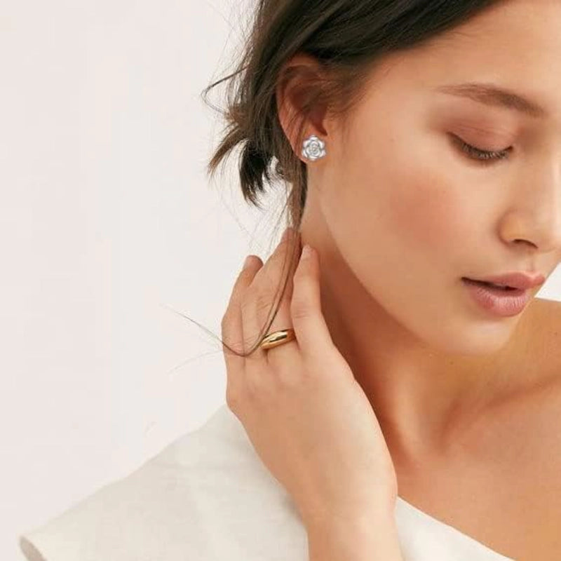 Rose Stud Earrings