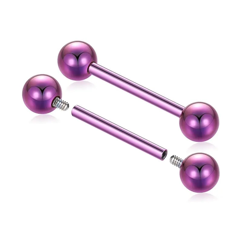 G23 Titanium Nipple Barbells Jewelry