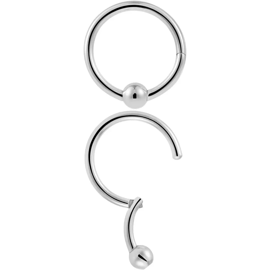 Bead Septum Lip Nipple Rings Ball Closure