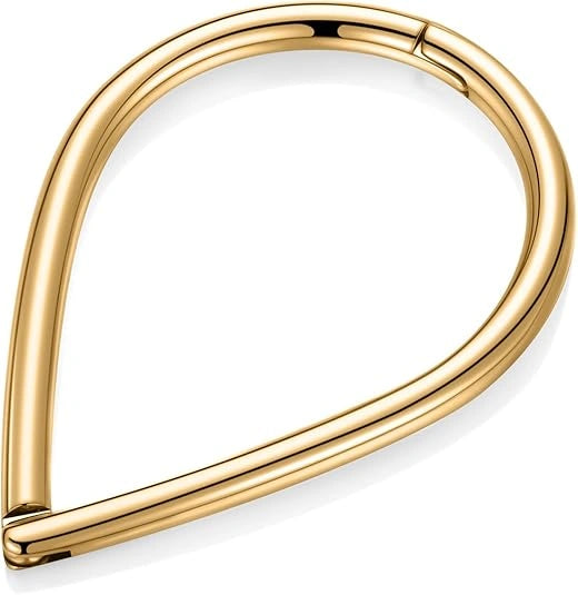 Gold Teardrop Seamless Clicker Ring