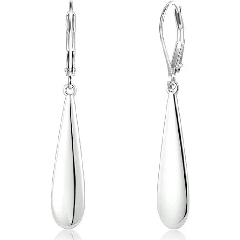 Long Teardrop Dangle Earrings