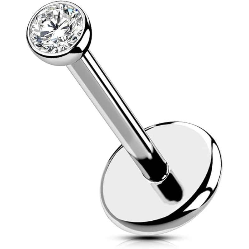 8mm Titanium Labret Stud