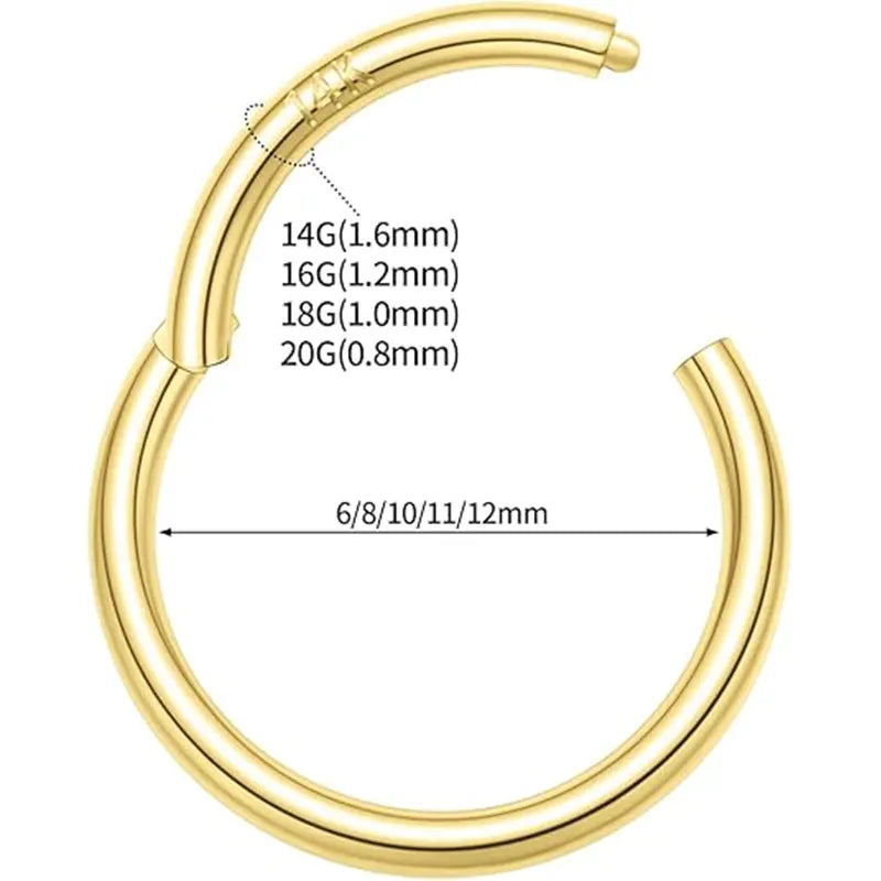 14K Pure Gold Basic Open Ring 1.2 Gold