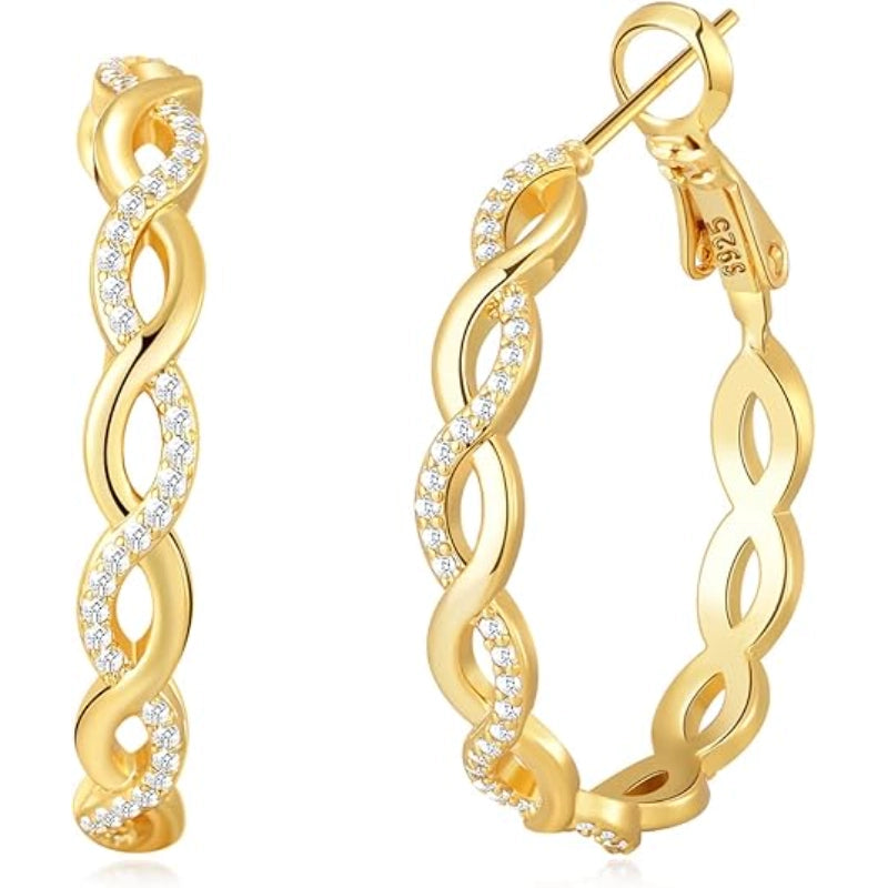 Twisted Hoop Earrings