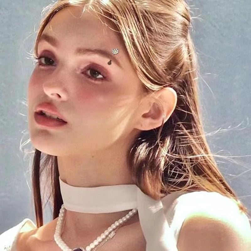 Daisy Eyebrow Piercing