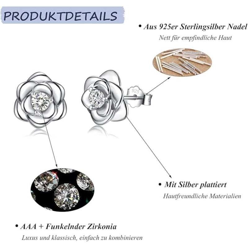 Rose Stud Earrings