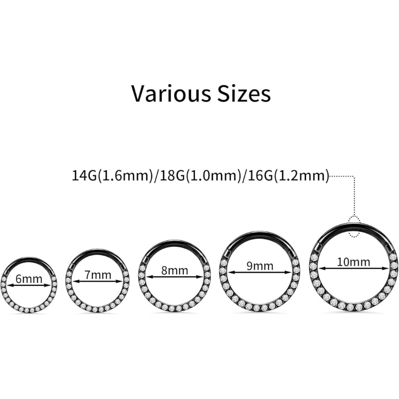 Opal Septum Clicker Ring