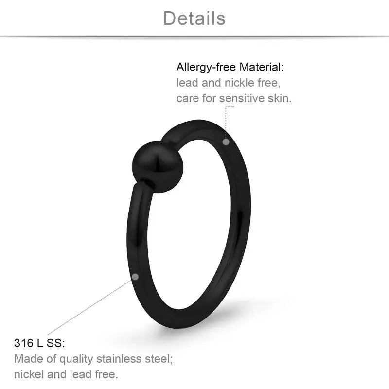 12pcs 16G stainless steel for multiple body piercings