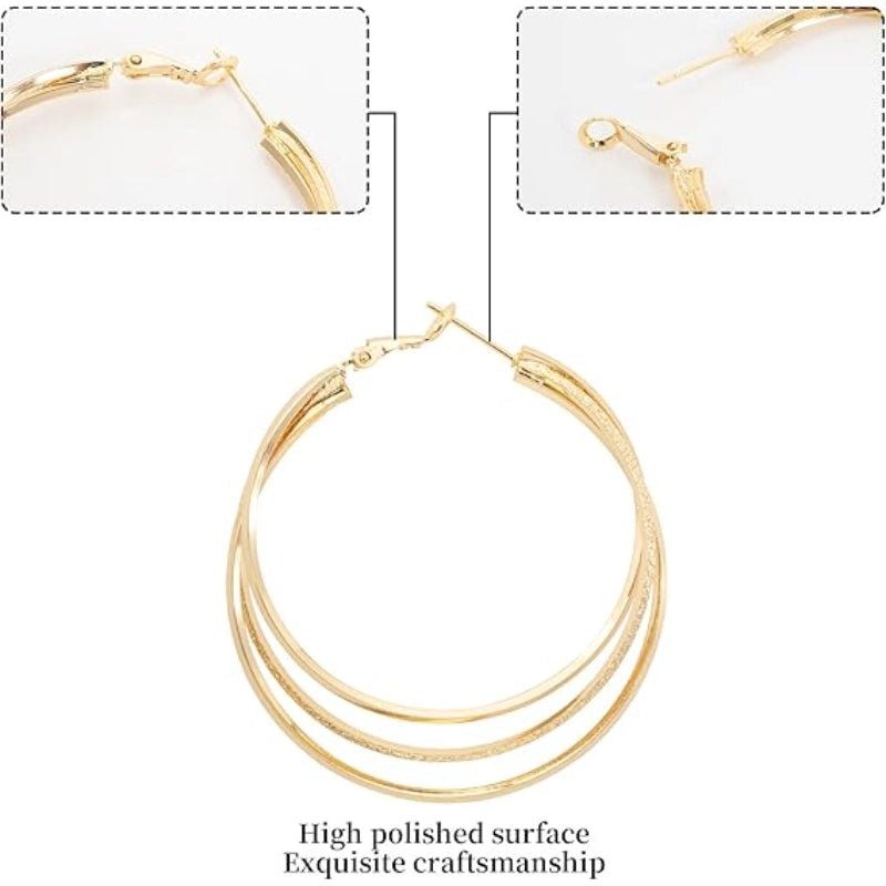 Triple Hoop Earrings