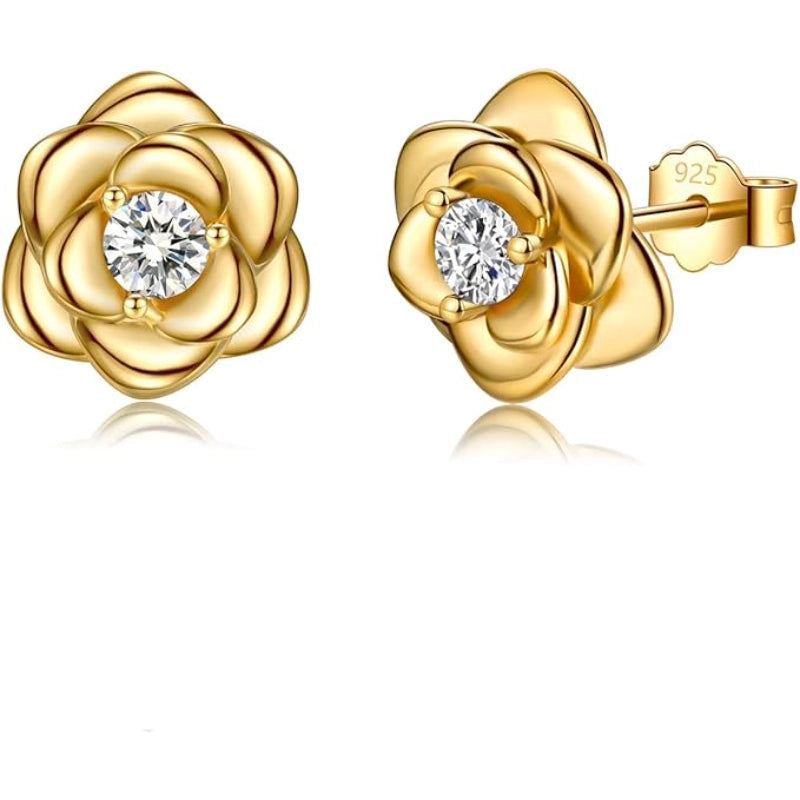 Rose Stud Earrings