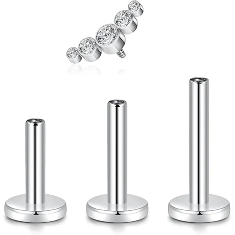 G23/A Row of Zircon Stones+1.2*6/8/10/Base/Silver