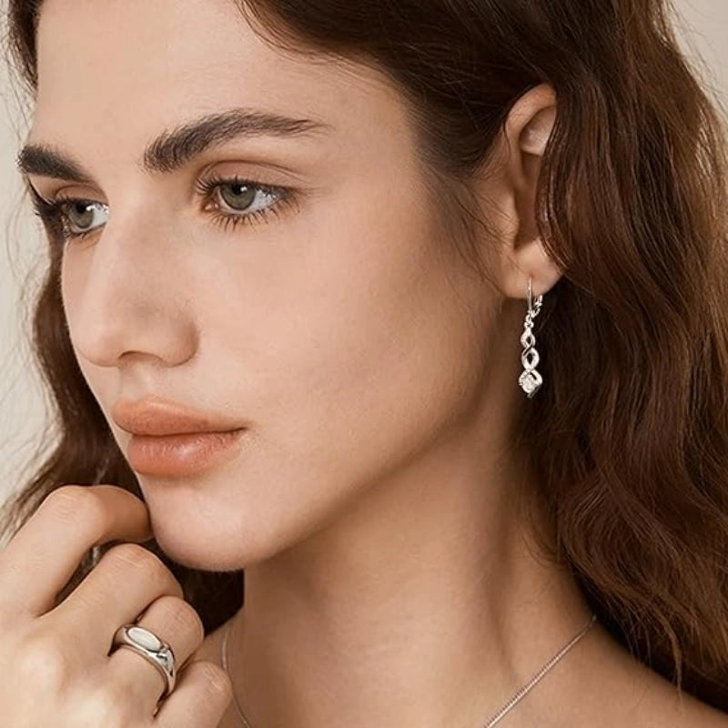 Zircon Drop Earrings