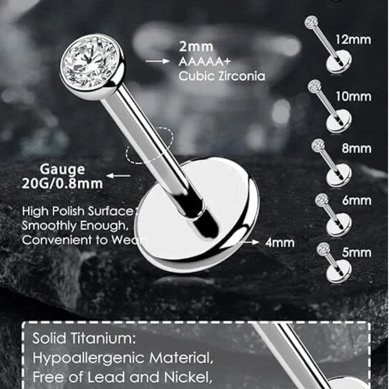 Titanium Labret Stud