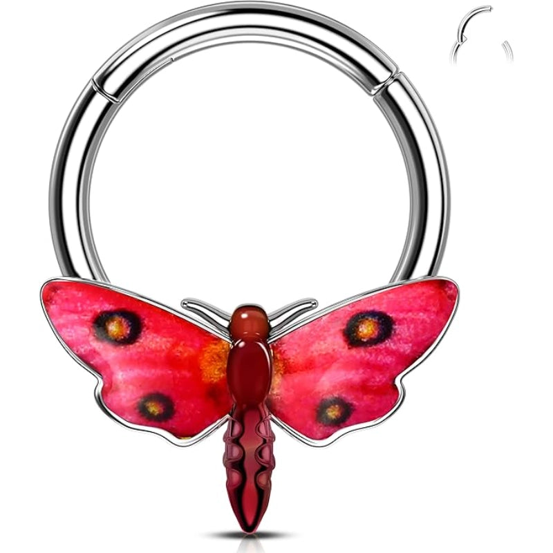 Halloween Moth Septum Ring