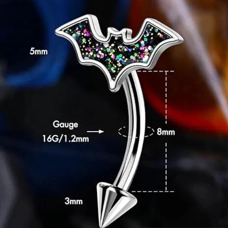 Bat Eyebrow Piercing