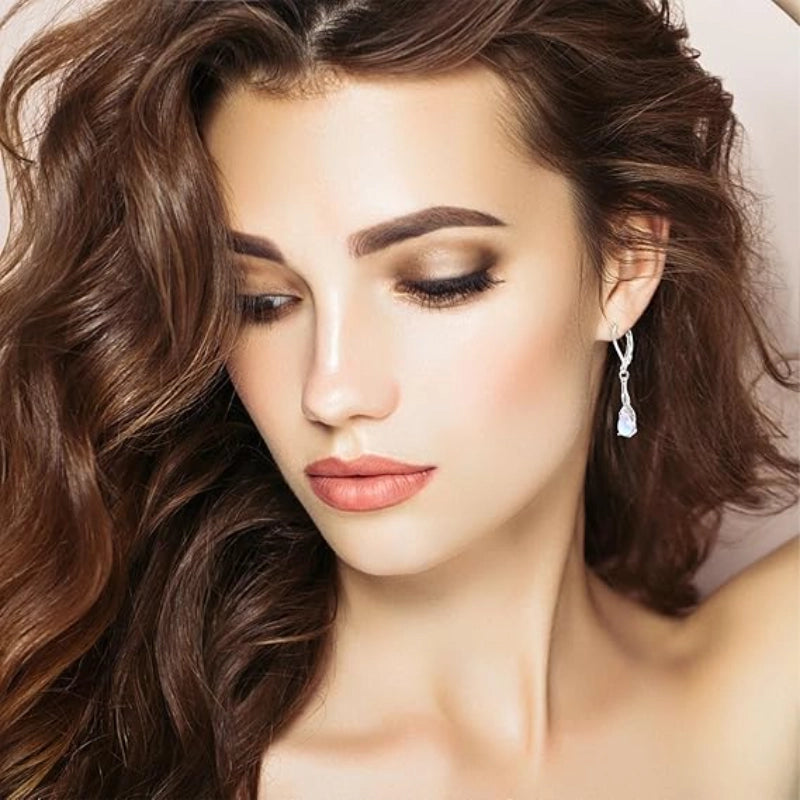Moonstone Drop Earrings