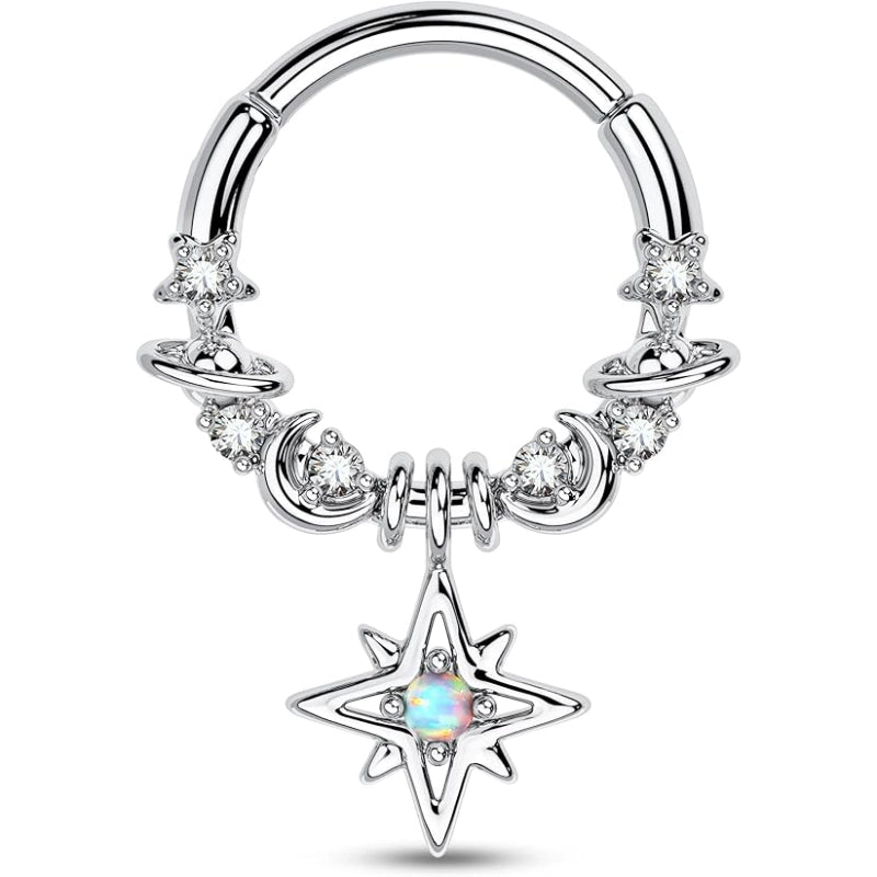 Dangle Star Septum Ring