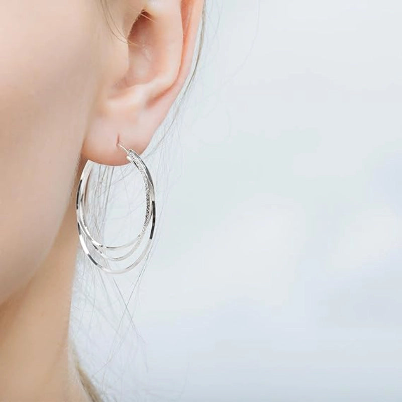 Triple Hoop Earrings