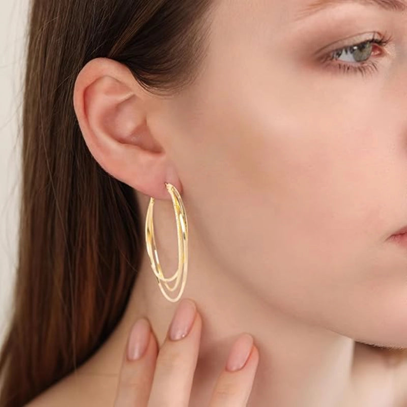 Triple Hoop Earrings