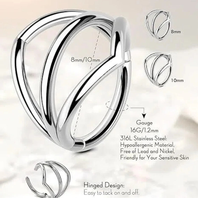 Titanium Hinged Earrings