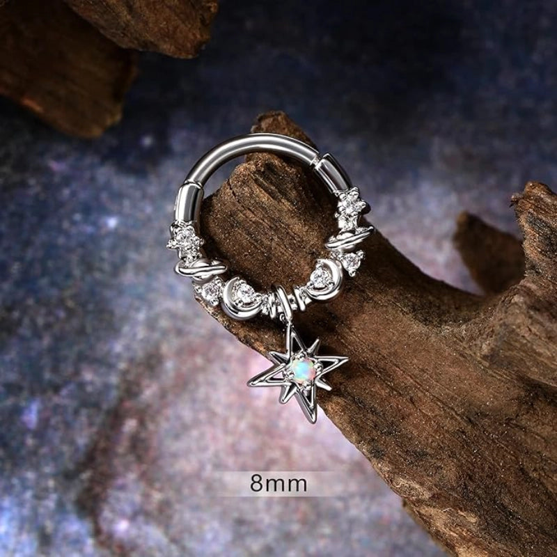 Dangle Star Septum Ring