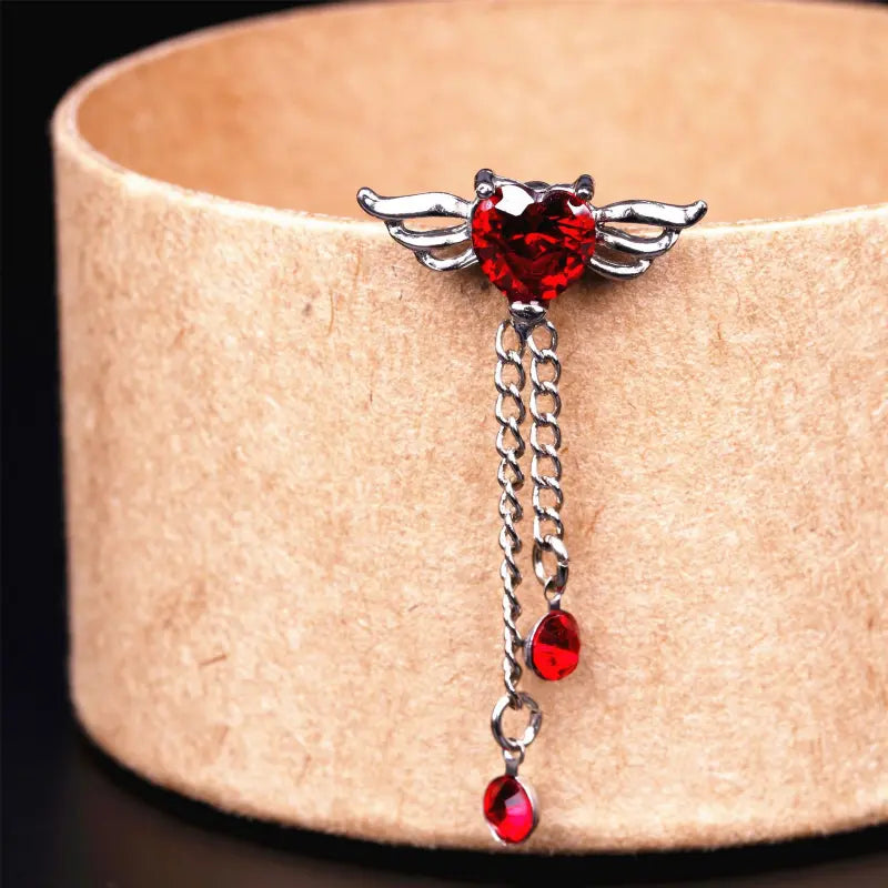 Devil Angel Belly Button Ring – Steel Navel Piercing