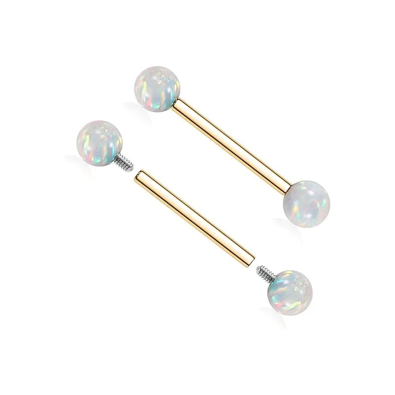 G23 Titanium Nipple Barbells Jewelry