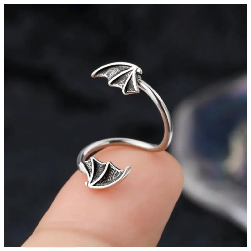 316 Medical Steel Bat Twist Earrings – For Helix and Tragus