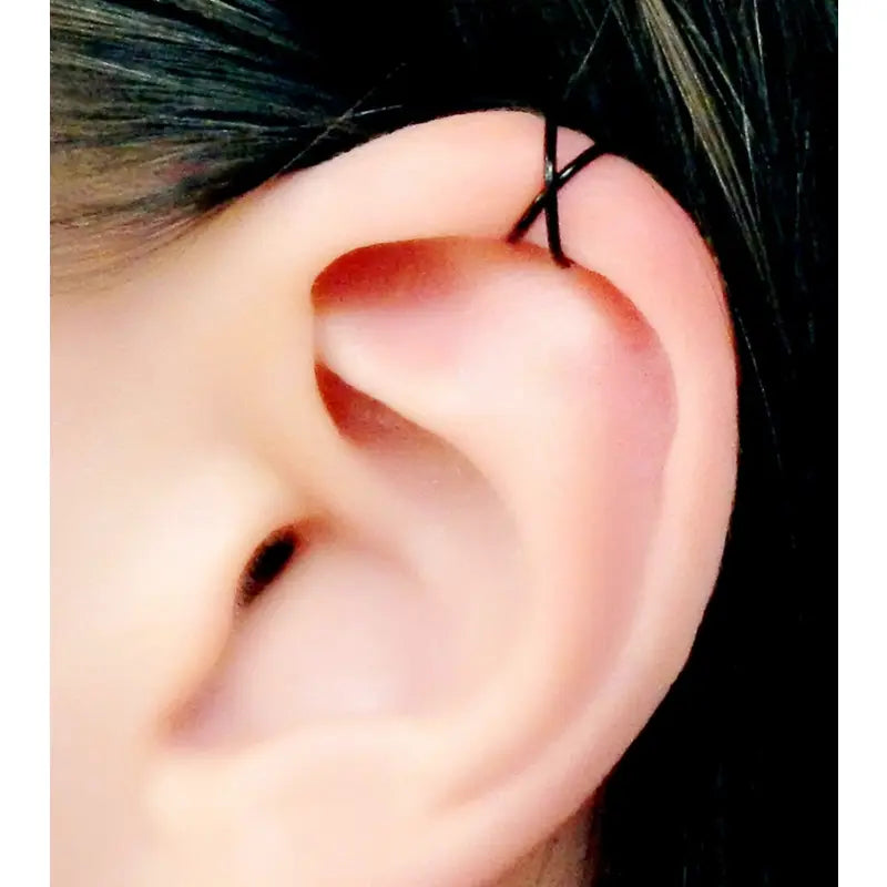 Women's fake nose ring, lip ring, earrings six styles set