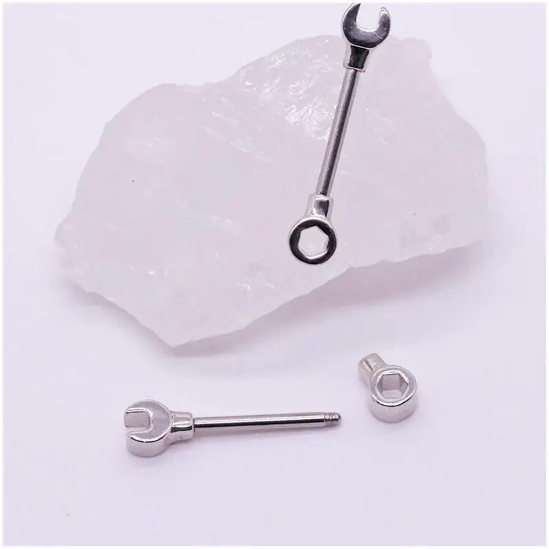 14G 2PS Nipple Rings - Anchor, Cuff, Arrow, Screw