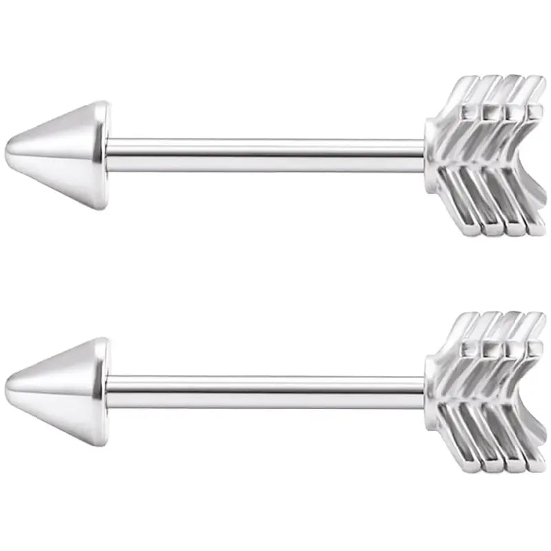 14G 2PS Nipple Rings - Anchor, Cuff, Arrow, Screw
