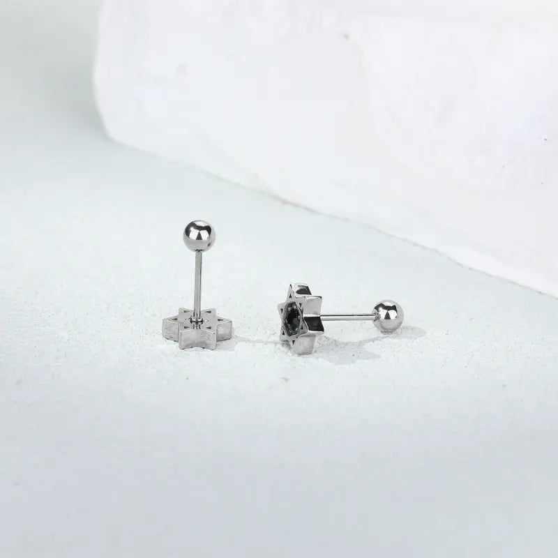 Minimalist Star Ear Studs – 4Pcs Cartilage Piercing Set