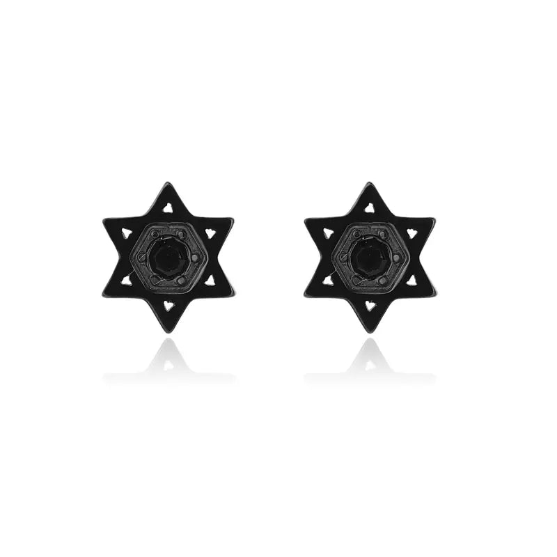 Minimalist Star Ear Studs – 4Pcs Cartilage Piercing Set