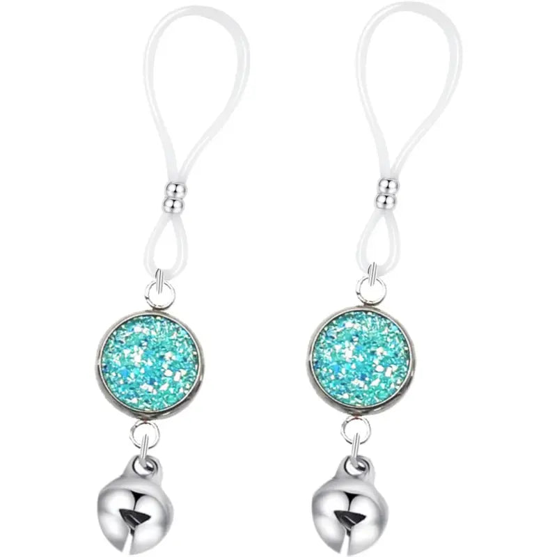 Nipple Chains with Bells – Non-Pierced Ring Style