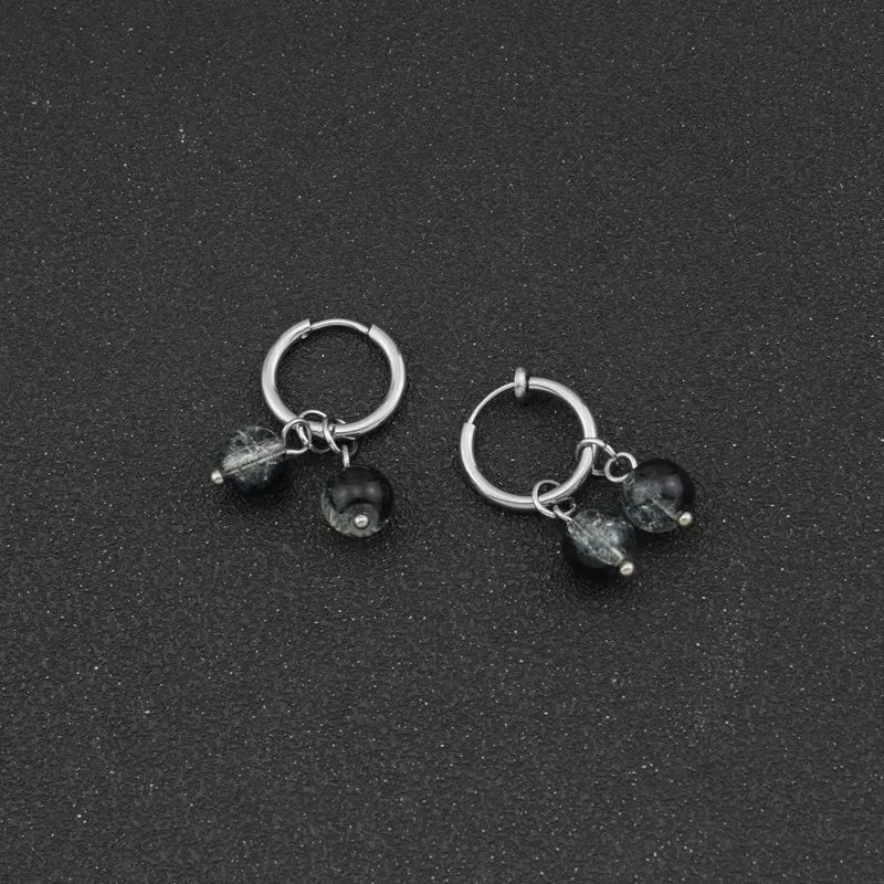 Fake Belly Button Ring Set– No Piercing Clip with Gemstone