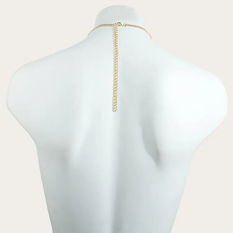 Unique Floral Leather Nipple Chain Breast Jewelry