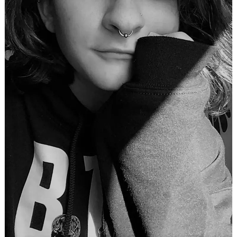 16PCS 14G Steel Piercing Rings – Septum, Lip, Tongue, Nipple