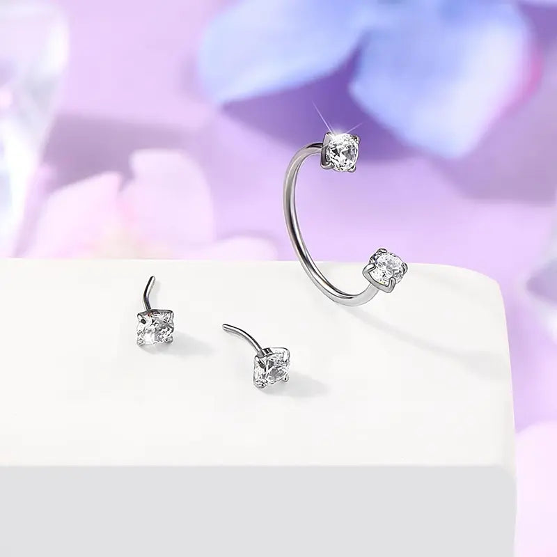 20G Stainless Horseshoe Nose Ring