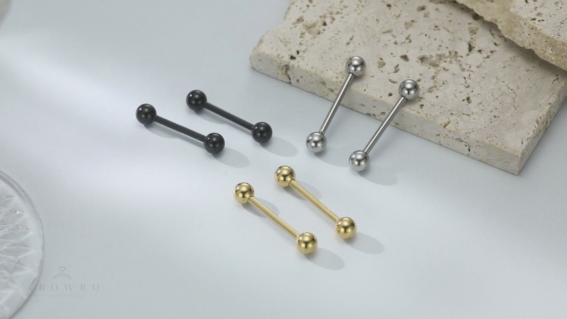 G23 Titanium Nipple Barbells Jewelry