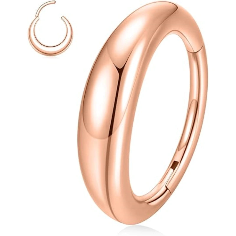 Horn Design Septum Ring Clicker