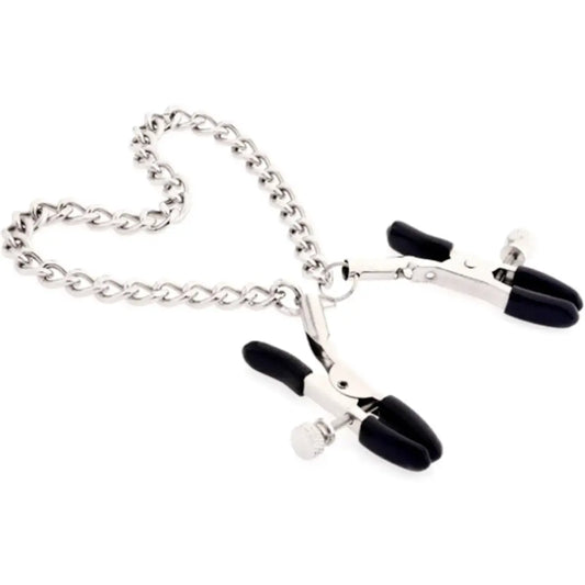 Nipple Clamps with Chain for Women Men 01