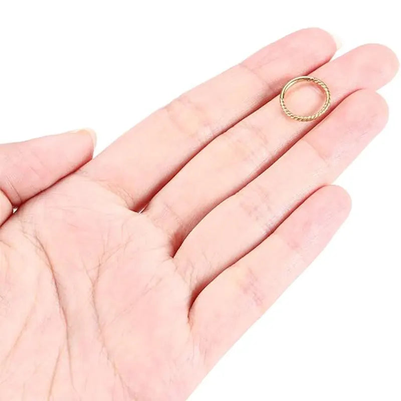 Gold Surgical Steel Cartilage Earrings Nasal Septal Ring