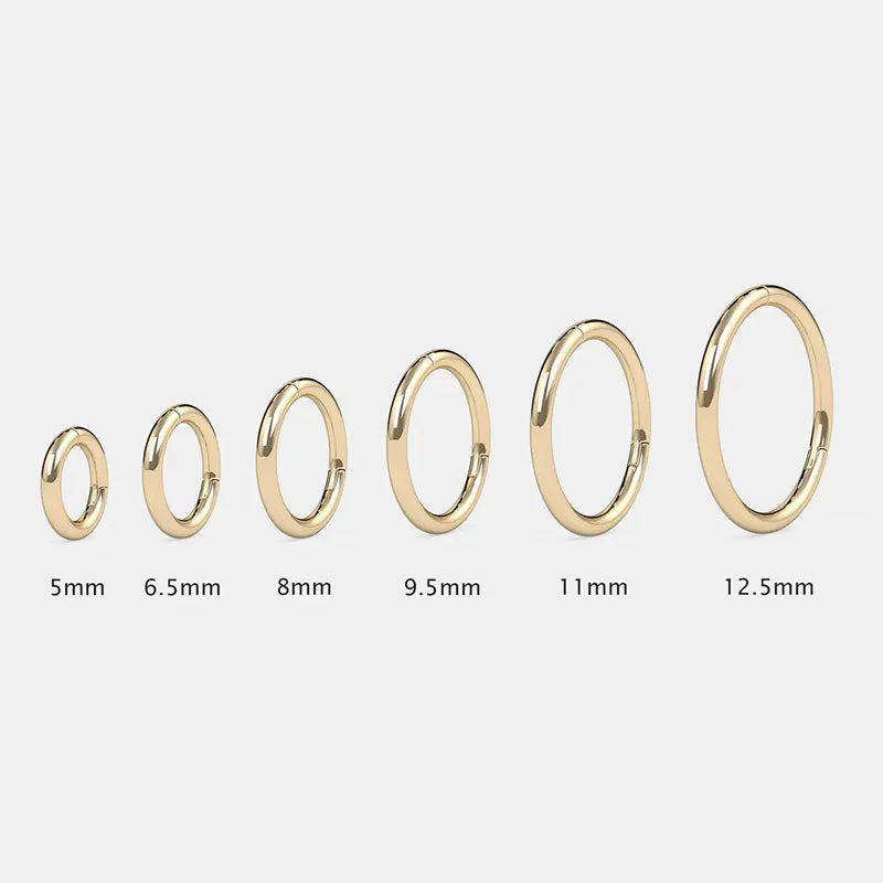 14K Gold Twisted Hoop Seam Ring